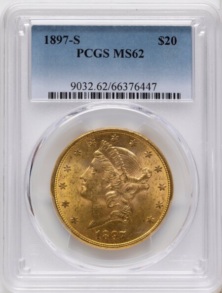 1897-S $20 62 PCGS