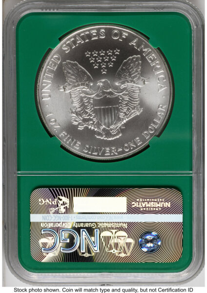 1991 Silver Eagle Monster Box From US Mint Sealed Box Green Core Label 70 NGC