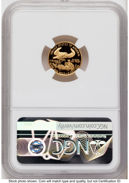 1991 Proof Gold Eagle 1.85 oz Mike Castle 70 NGC
