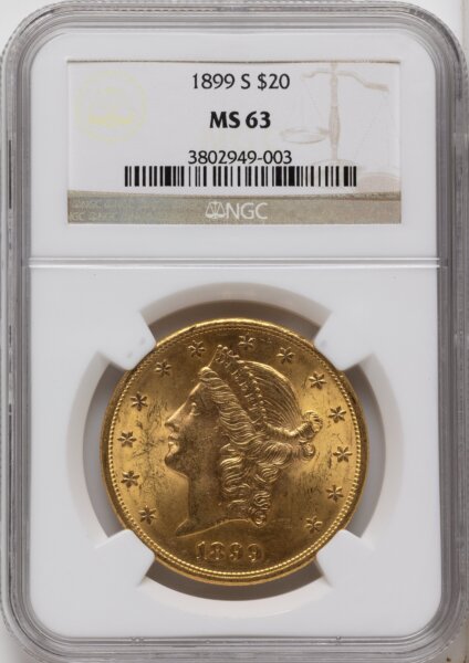 1899-S $20 63 NGC