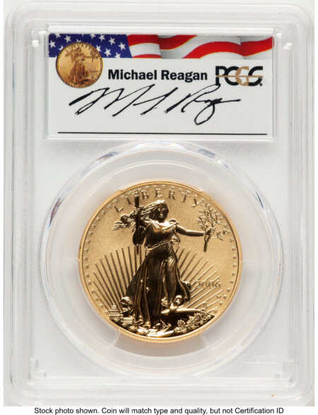 2006-W Reverse Proof Gold Eagle 1 oz Reagan Legacy Series Michael Reagan 70 PCGS