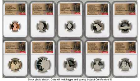 2026 10 Coin Semiquincentennial Clad Proof Set FDI America 250 John Hancock Label 70 NGC