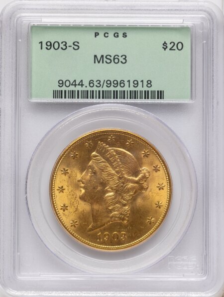 1903-S $20 63 PCGS