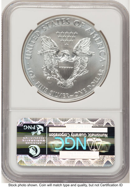 2011-W Burnished Silver Eagle 1 oz ER Blue 70 NGC