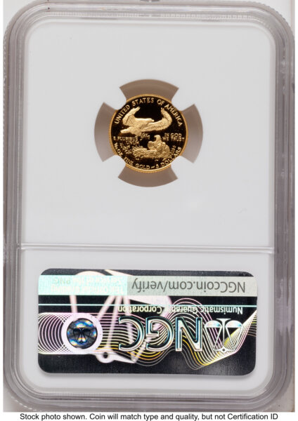 1988 Proof Gold Eagle 1.85 oz Mike Castle 70 NGC