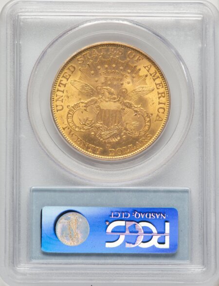1906-D $20 Blue Label 62 PCGS