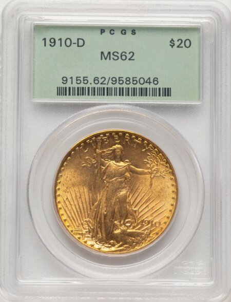 1910-D $20 62 PCGS