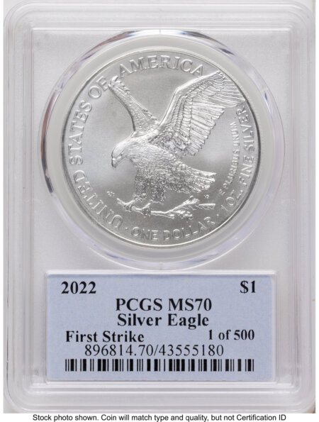 2022 Silver Eagle FS Thomas Cleveland Native American 70 PCGS