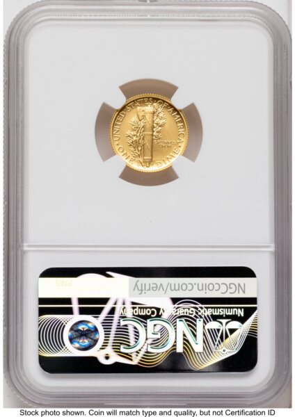 2026-W Best of the Mint 1916 Mercury Dime Gold 1/10 oz FDI America 250 John Hancock Label 70 NGC