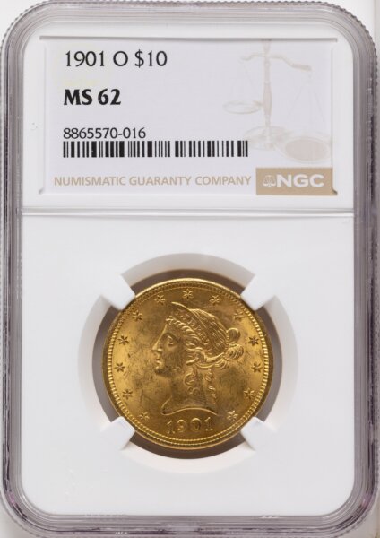 1901-O $10 62 NGC