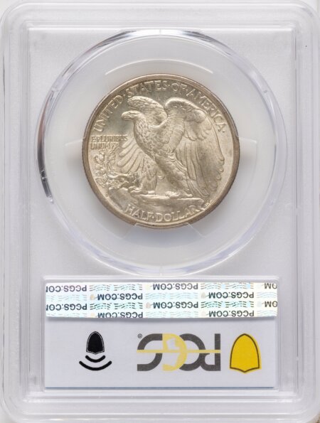 1917-S 50C REVERSE PCGS Secure 65 PCGS