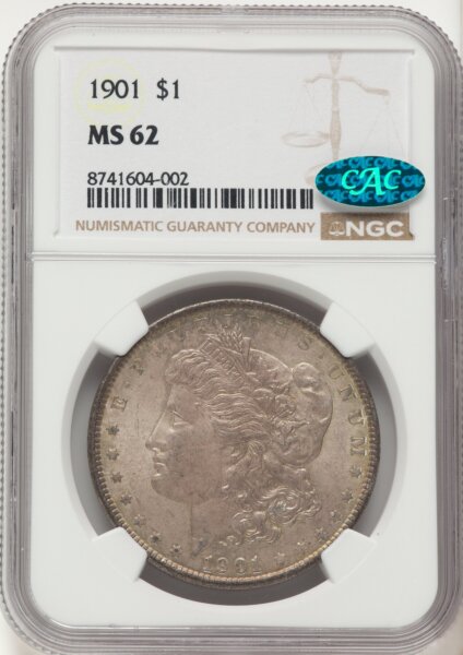 1901 S$1 CAC 62 NGC