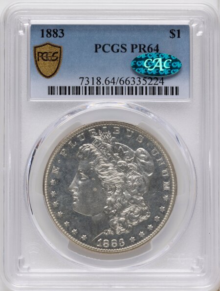 1883 S$1 CAC PCGS Secure 64 PCGS