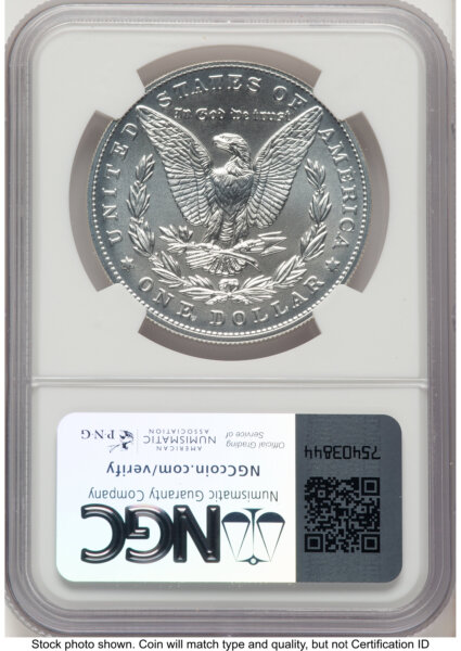 2021 S$1 Morgan Dollar, MS Brown Label 70 NGC