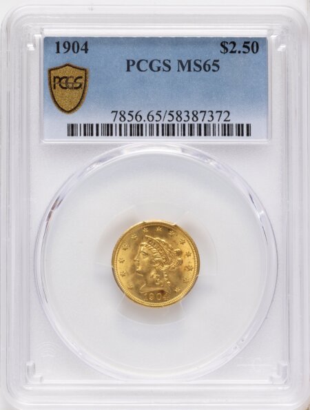 1904 $2 1/2 65 PCGS