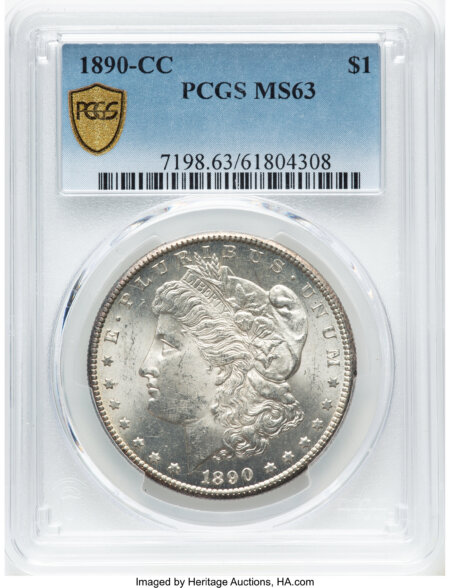 1890-CC S$1 PCGS Secure 63 PCGS