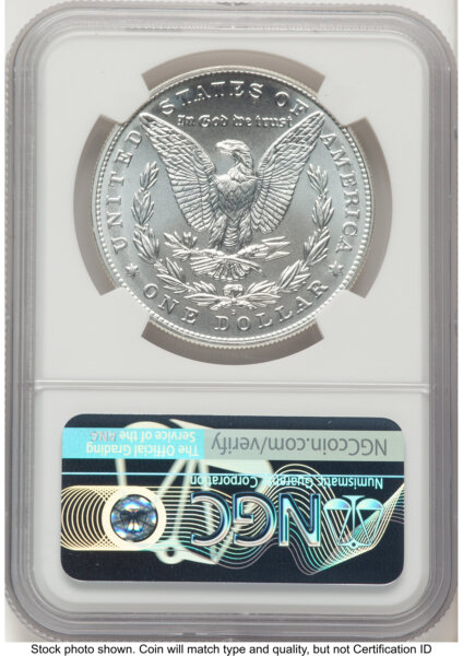 2021-D S$1 Morgan Dollar, MS ER Mike Castle/Miles Standish 70 NGC