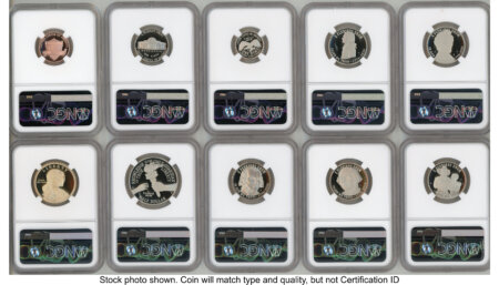2026 10 Coin Semiquincentennial Clad Proof Set FDI America 250 John Hancock Label 70 NGC