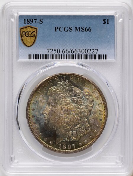 1897-S S$1 PCGS Secure 66 PCGS