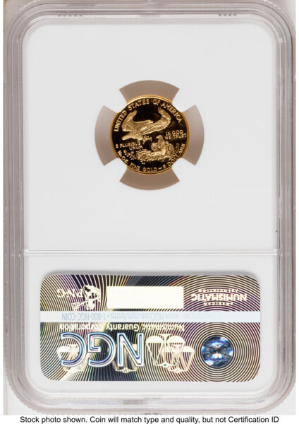 1989 Proof Gold Eagle 1.85 oz Mike Castle 70 NGC
