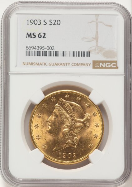 1903-S $20 62 NGC