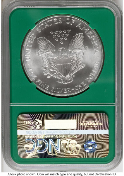 1998 Silver Eagle Monster Box From US Mint Sealed Box Green Core Label 70 NGC