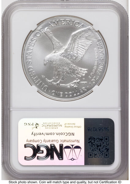 2024-(P) Silver Eagle (Privy Mark) FDI Jeff Garrett Red Book 70 NGC