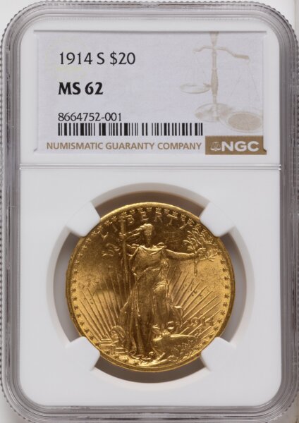 1914-S $20 62 NGC