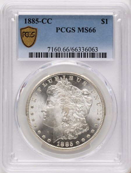 1885-CC S$1 PCGS Secure 66 PCGS