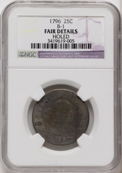 1796 25C B-1, MS 12 Details NGC