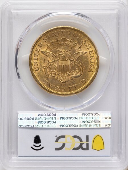 1863-S $20 PCGS Secure 60 PCGS