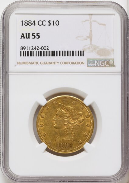 1884-CC $10 55 NGC