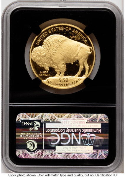 2013-W Proof Gold Buffalo 1 oz Bison Label Blk Core 70 NGC
