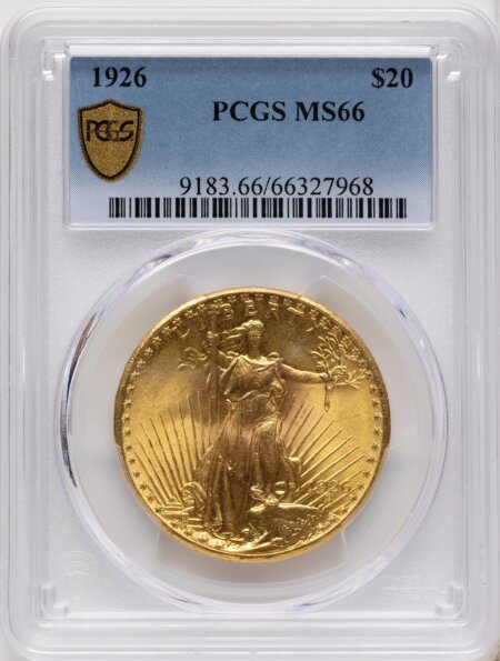 1926 $20 PCGS Secure 66 PCGS