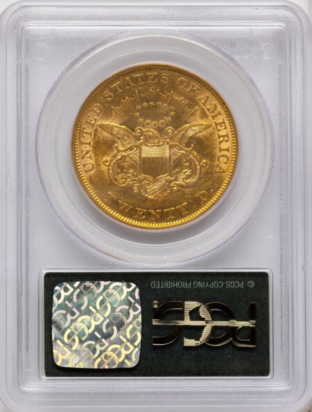 1853 $20 45 PCGS