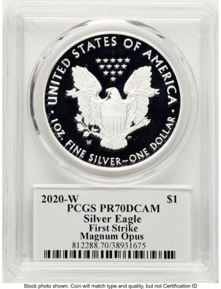 2020-W Proof Silver Eagle 1 oz FS Magnum Opus 70 PCGS