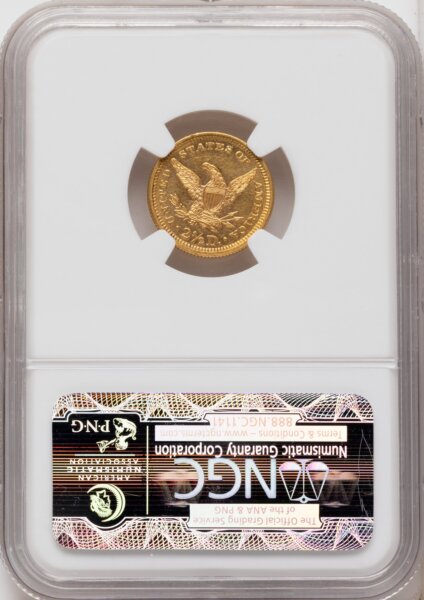 1861 $2 1/2 New Reverse, Type 2, MS 62 NGC