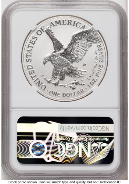2026-W Enhanced Silver Eagle 1 oz FDI Jeff Garrett Red Book 70 NGC