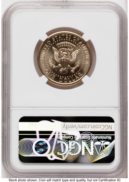 2026 Semiquincentennial President Donald J. Trump $1 (Privy Mark) FDI 250th Red Bell Banner Label 66 NGC