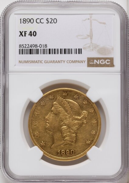 1890-CC $20 40 NGC