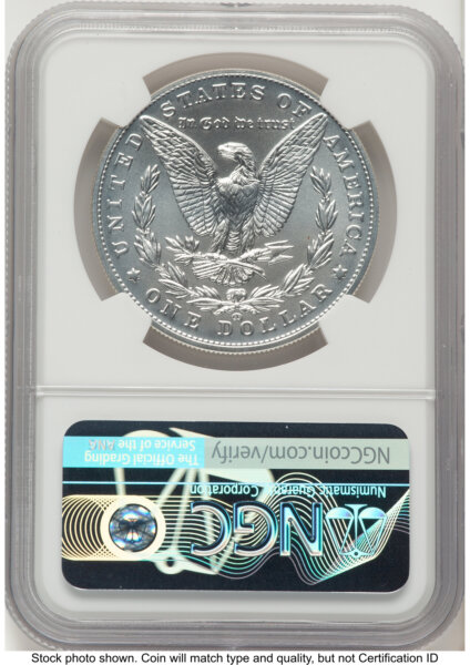2021-CC Privy S$1 Morgan Dollar, MS ER Mike Castle/Miles Standish 70 NGC