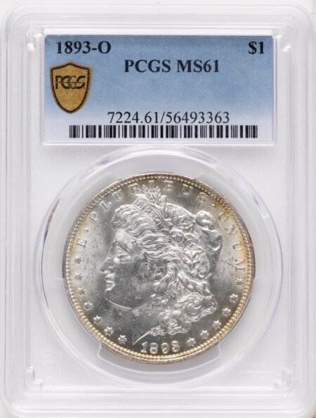 1893-O S$1 PCGS Secure 61 PCGS