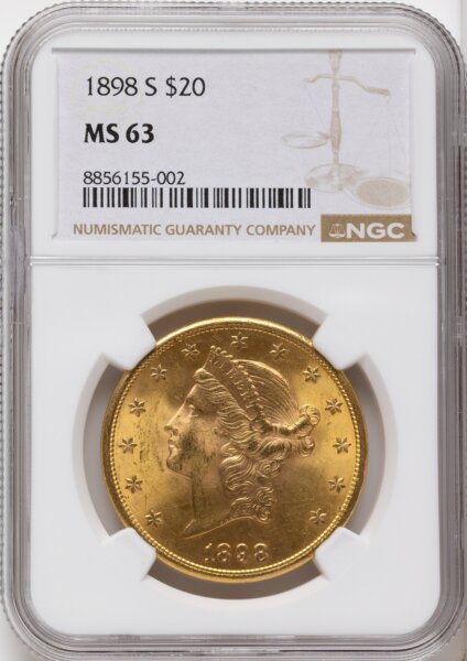1898-S $20 63 NGC