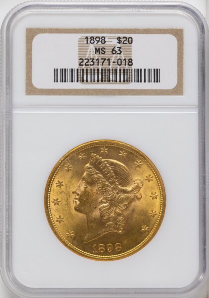 1898 $20 63 NGC