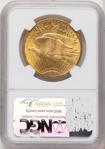 1908 $20 MOTTO 64 NGC