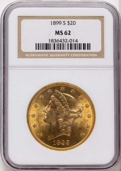 1899-S $20 62 NGC