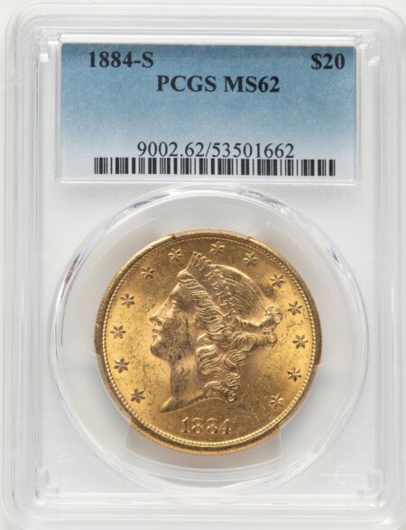 1884-S $20 62 PCGS
