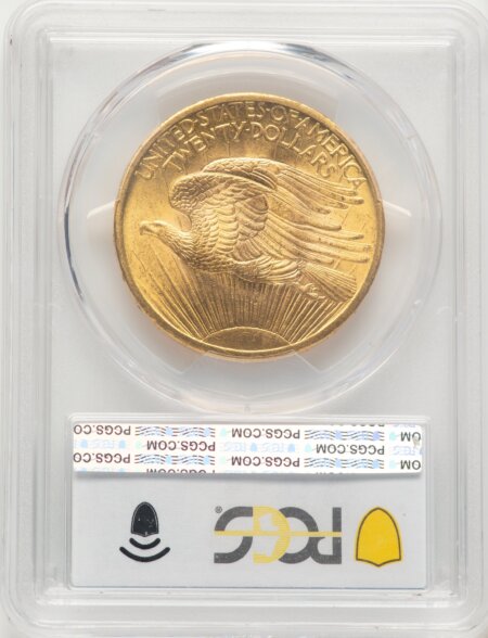 1907 $20 Saint, MS PCGS Secure 66 PCGS