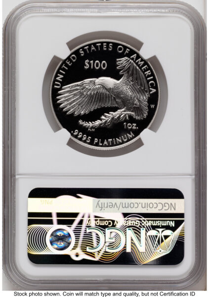 2026-W Proof Platinum Eagle 1 oz FDI America 250 Congress Building Label 70 NGC