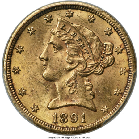 1891-CC $5 63 PCGS